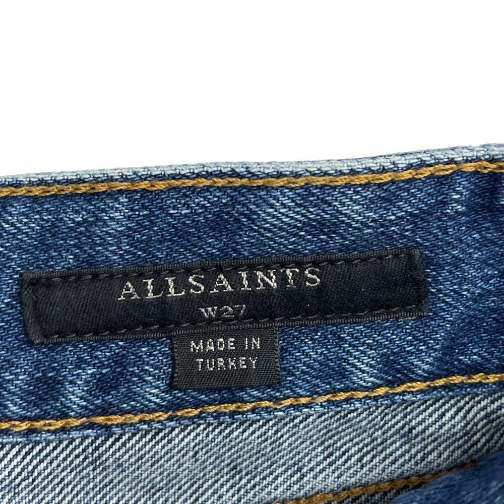 All Saints Denim Jean Shorts High Rise Womens 27 - Picture 3 of 9